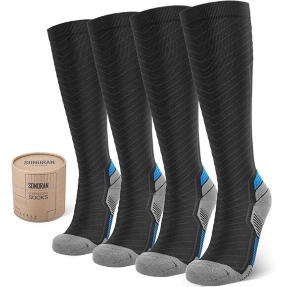 Compression Socks for Men & Women (2/4/6 Pairs) 20-30 mmHg Graduated Compression - Picture 7 of 7